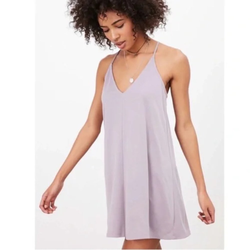 UO | Silence + Noise Mauve Racerback Slip Dress Size Xsmall